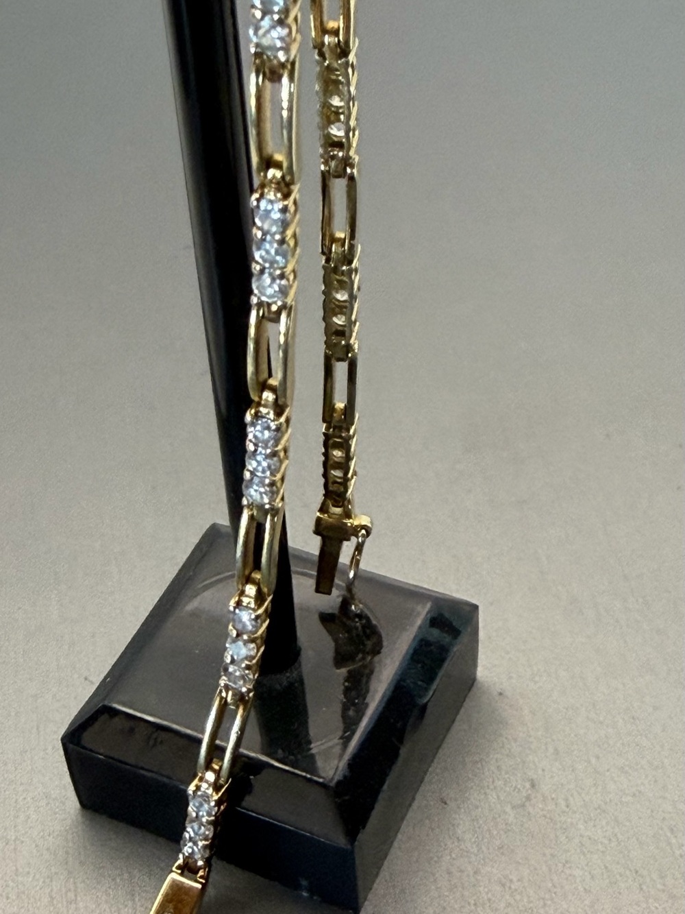 925 Sterling Gold-Plated CZ Tennis Bracelet 7”